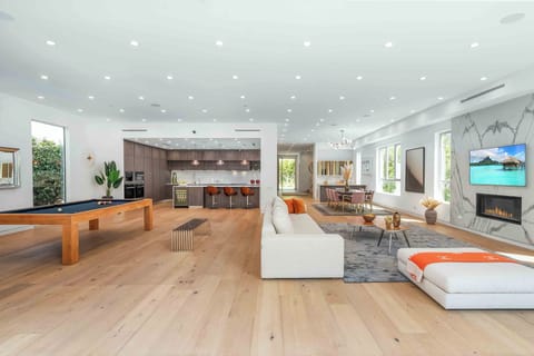 Decorated with designer brands for first-class travelers.