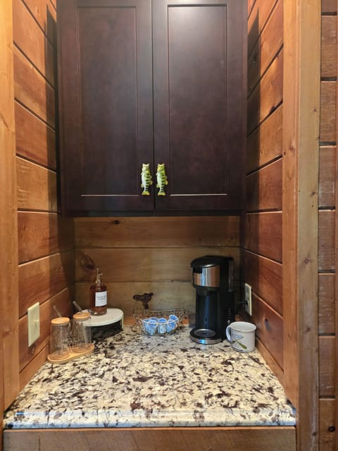 Coffee and tea area.