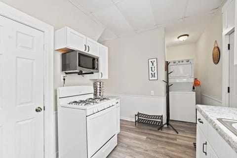 Enjoy home-style meals in the kitchenette with a refrigerator, microwave, and stove.
