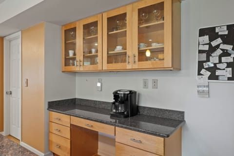Coffee bar in kitchen, drip coffee maker