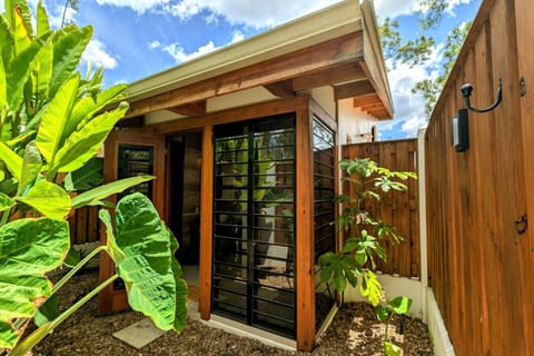 Master bathroom exterior view