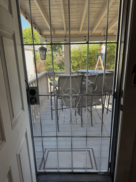 Secure back screen gate