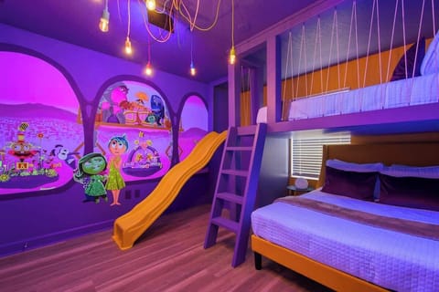 children will be captivated by the unique and immersive experience of this Inside Out-themed bedroom. It's a space that will ignite their sense of wonder and leave a lasting impression