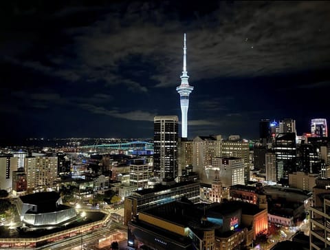 Skytower View from the apartment.