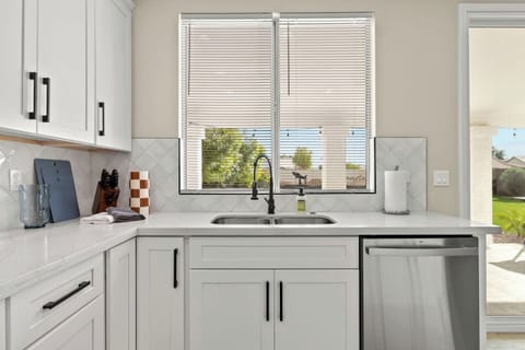 A fully equipped kitchen with all the necessary utensils will make you feel right at home while cooking.