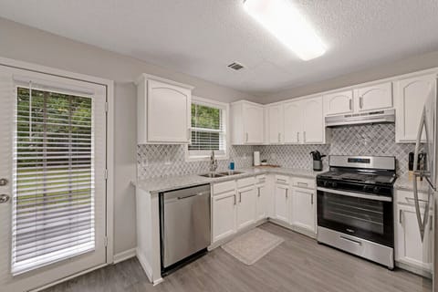 Kitchen that is stocked with basic cooking tools