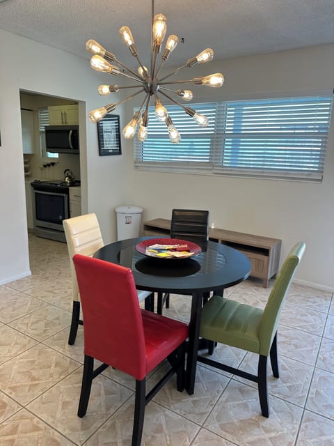 dining room 
(kitchen entrance in back)