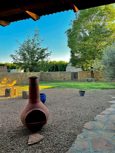 Backyard - Walkway, Grass, Rock, Bench, and 2 Gates