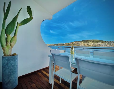 Front terrace offering unobstructed view of the bay.