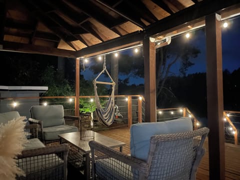 Back Porch Seating and Lighting