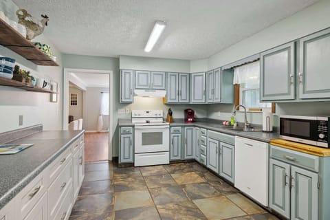 Unit A's fully equipped kitchen