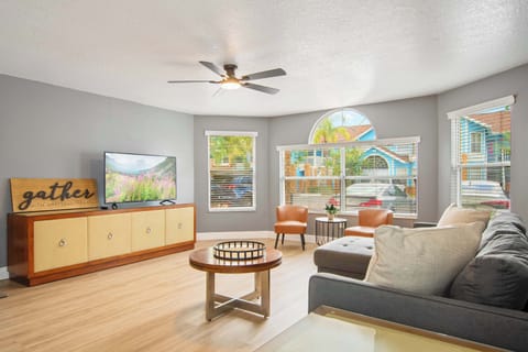 Sun-filled living room, perfect for relaxing and gathering.
