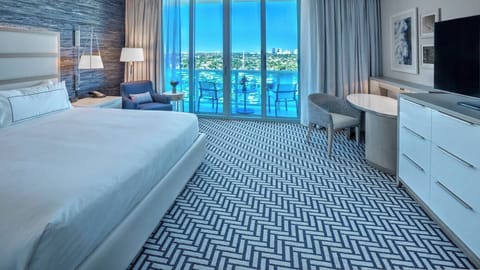 Wake up to ocean views from your plush king bed.