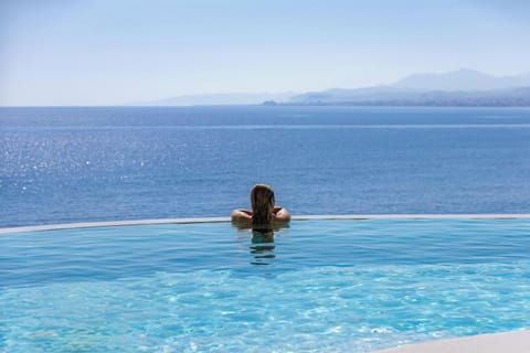 Breathtaking panoramic views of the endless sea from every corner of the property
