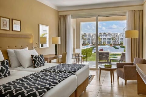 Unwind with garden views and a cozy in-room lounge.