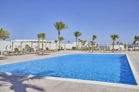 Swim long, refreshing laps in the expansive outdoor pool.