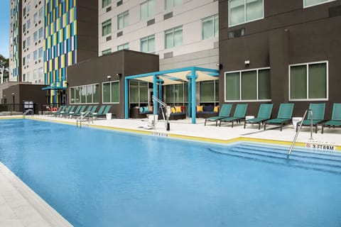 Soak up the sun with a refreshing poolside swim.