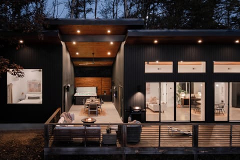 {Architecture} Designed for connection—share meals, soak under the stars, and unwind as the forest surrounds you.
