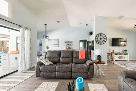 Living room with comfy couch