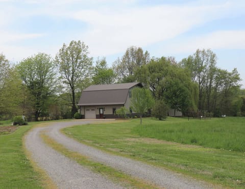 Driveway leading to Willow Acres. There's plenty of parking space available!