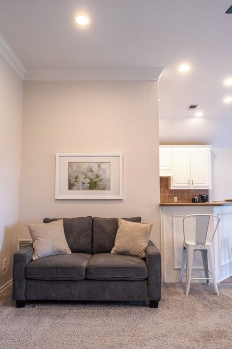 Living room and kitchen. 