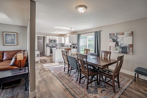 Dining room view to kitchen