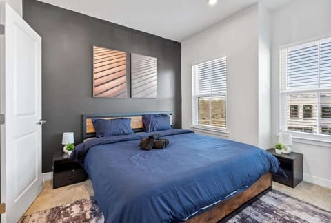 Step into this bedroom and feel the stresses of the day melt away as you sink into the plush bedding and enjoy the peaceful surroundings.