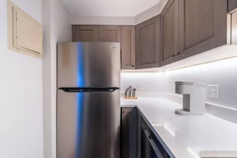 Undercounter lighting and Keurig.