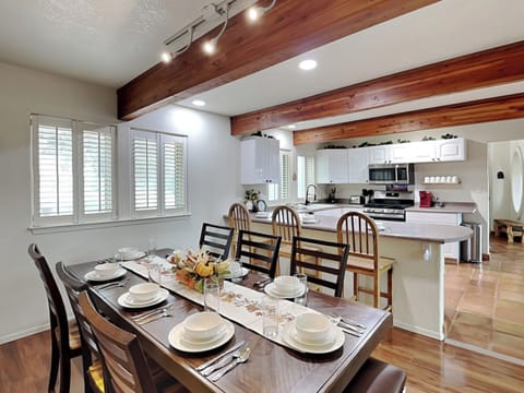 Open Concept Kitchen & Dining Area - First Floor