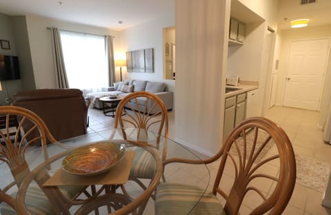 Dining area is open to the kitchen and living room