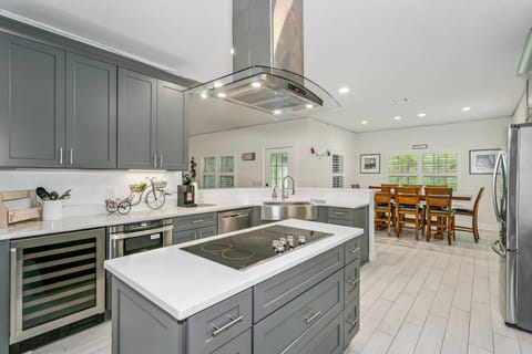 Built-in wine fridge