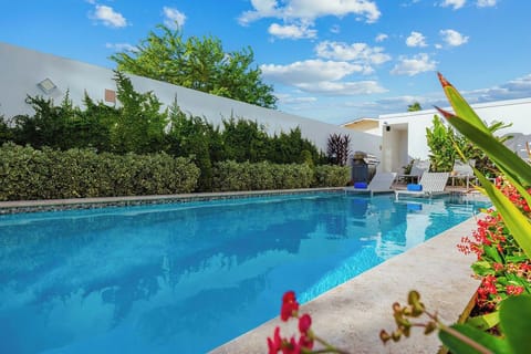 Elevate your stay with a poolside experience that feels like a five-star resort. Crisp blue water, comfortable loungers, and the perfect backdrop for your vacation photos. This isn’t just a pool; it’s a mood.