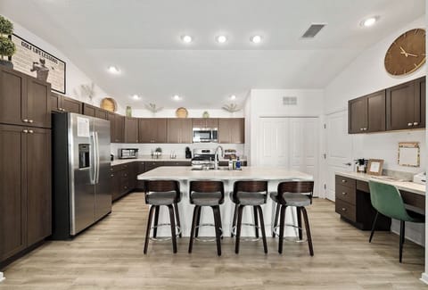Fully stocked kitchen with all the essentials.