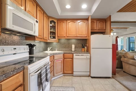 Fully stocked kitchen