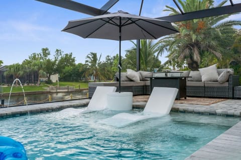 Sip your beverage of choice by the canal and ease into vacation mode