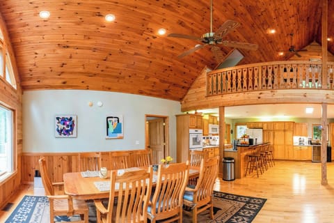 Cook, feast, and make memories under this charming vaulted ceiling—where every meal feels like a celebration!