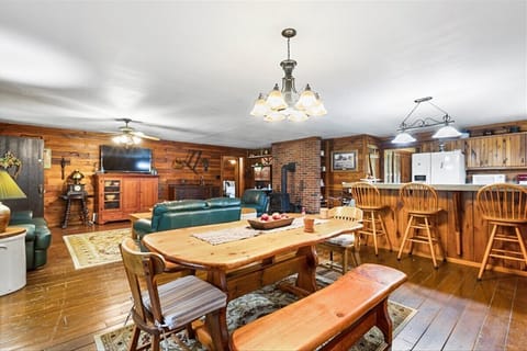 Open living space, kitchen, living dining room