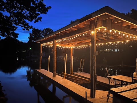 Private Dock at Night