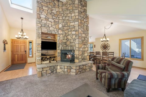 Enjoy the fire or the TV