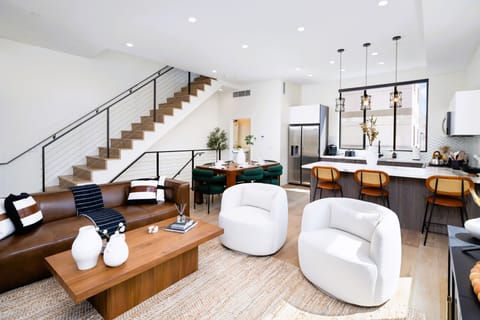 Chic and comfortable Living room and dining room  