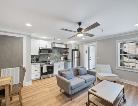 Enjoy the breezy, open layout of Suite C-21’s main living spaces​​