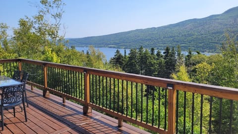 Beautiful view of Deer Lake and the Humber Valley from the large deck.