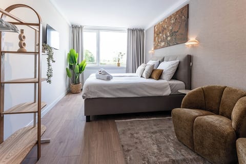 Neutral tones create a warm, welcoming vibe.