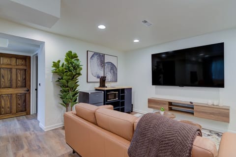 Lounge with big screen TV