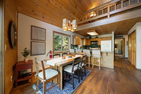 Alternate view of dining area and kitchen