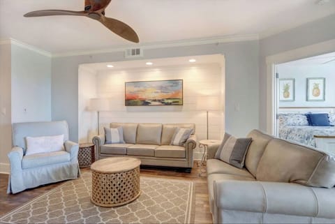 Ocean Pearl - living room with sleeper sofa