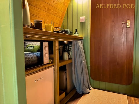 Mini-fridge and microwave