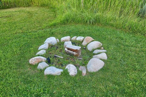 Roast s'mores underneath the sparkling stars at night.