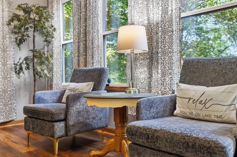 Living Room 2: Welcome home! Our beautifully designed living room blends rustic charm with modern comfort. It's an ideal gathering spot for making memories, playing games, or simply enjoying a quiet evening in.