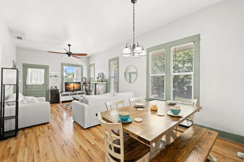 Open Living Room and Dining Area